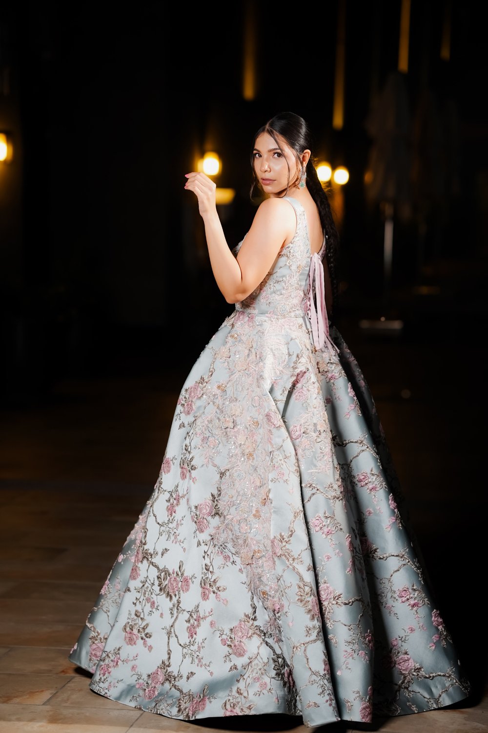 Floral Engagement Gown - Image 2