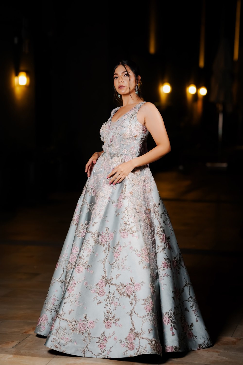 Floral Engagement Gown - Image 4