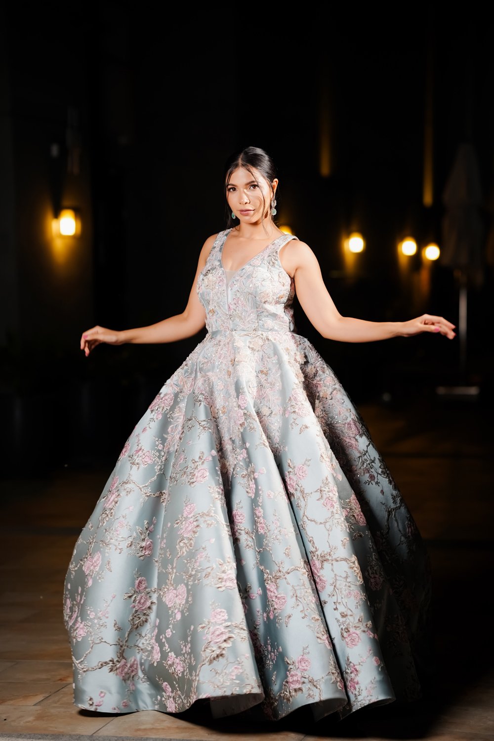 Floral Engagement Gown - Image 3