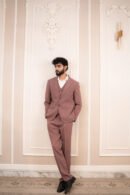 Men's Dusty Rose/Mauve 3-Piece Formal Suit (Imported from Istanbul, Turkey)