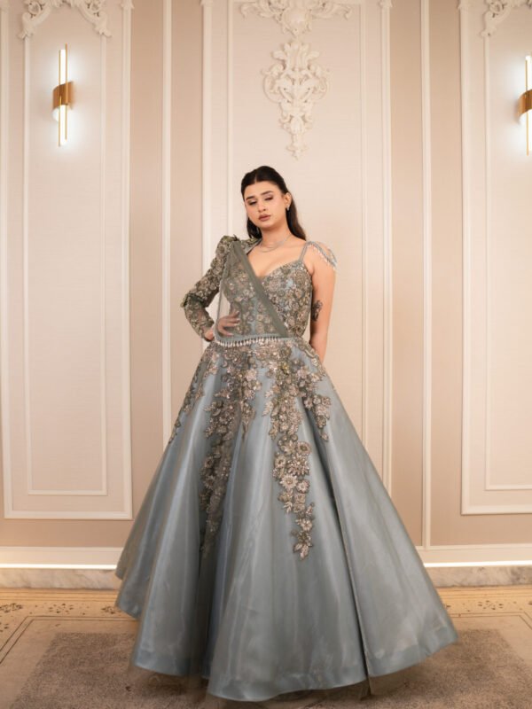 Sage Blossom Luxe Gown
