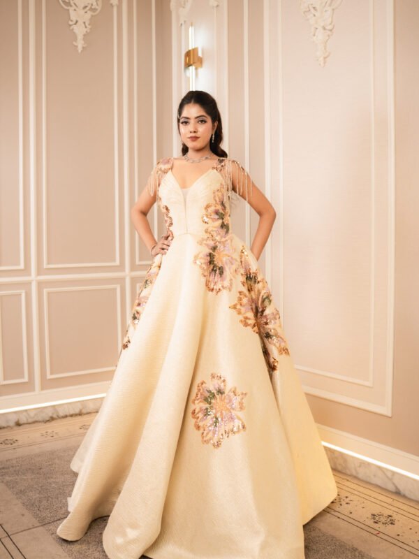 Ivory Blossom Luxe Gown